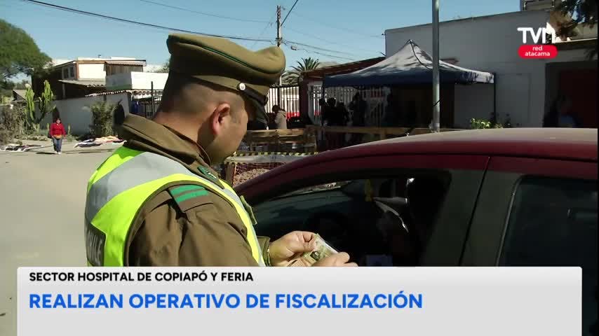 Copiapó: Fiscalizan vehículos mal estacionados