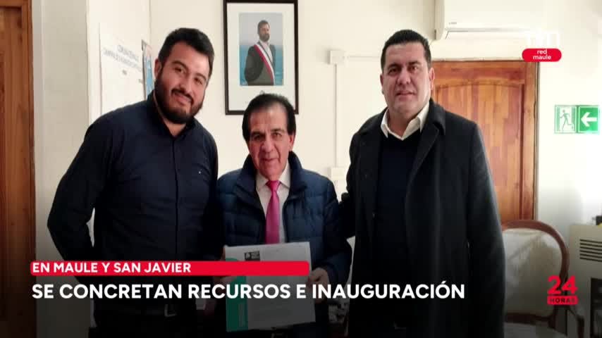 Se concretan recursos e inauguración en 2 comunas