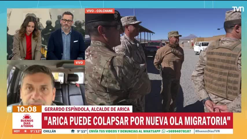 Alcalde advierte que Arica "puede colapsar con una nueva ola migratoria"