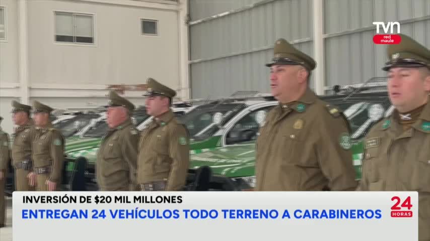 Entregan vehículos todo terreno a Carabineros