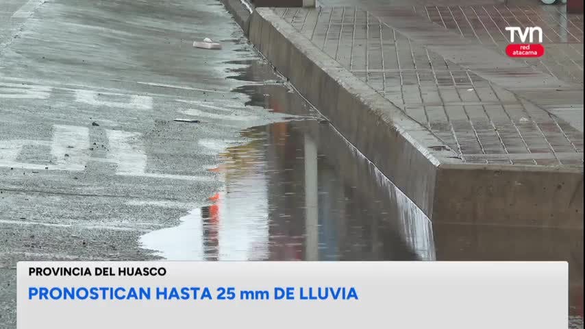 Pronostican precipitaciones para la Provincia del Huasco