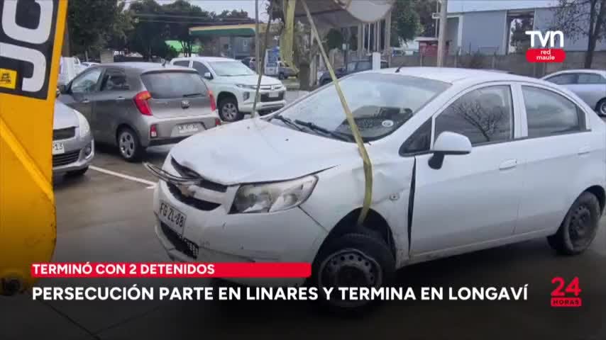 Persecución policial parte en Linares y finaliza en Longaví