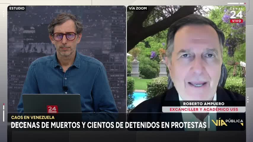 Excanciller Ampuero por crisis en Venezuela: Está creando una situación de emergencia humanitaria