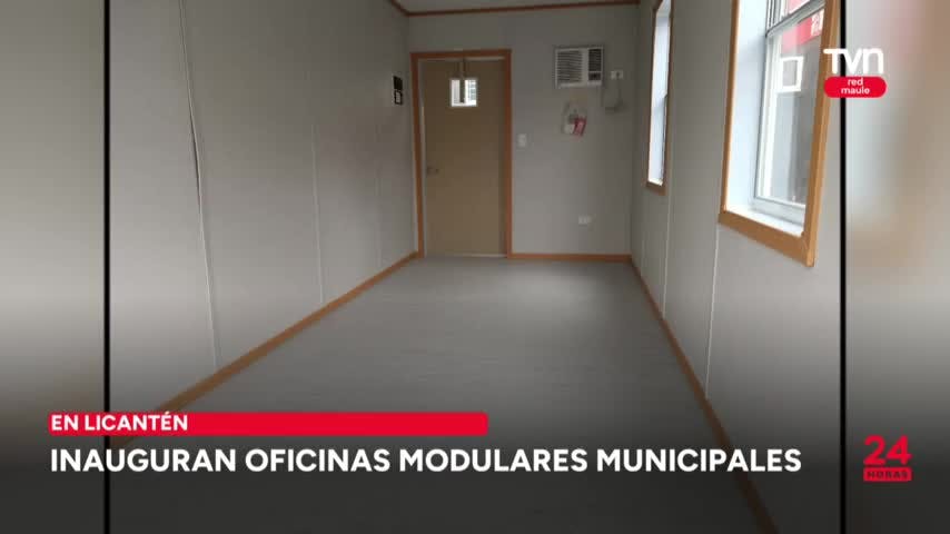 Inauguran oficinas modulares municipales en Licantén