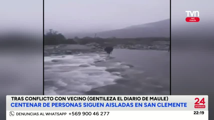 Centenar de personas siguen aisladas en San Clemente