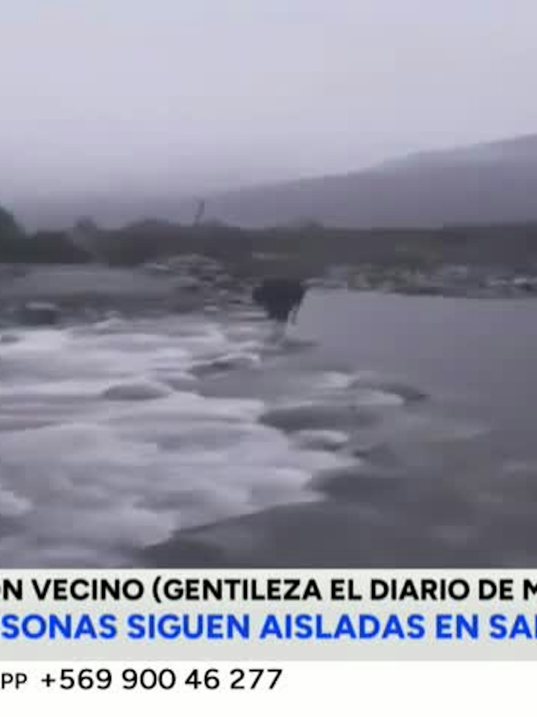Centenar de personas siguen aisladas en San Clemente
