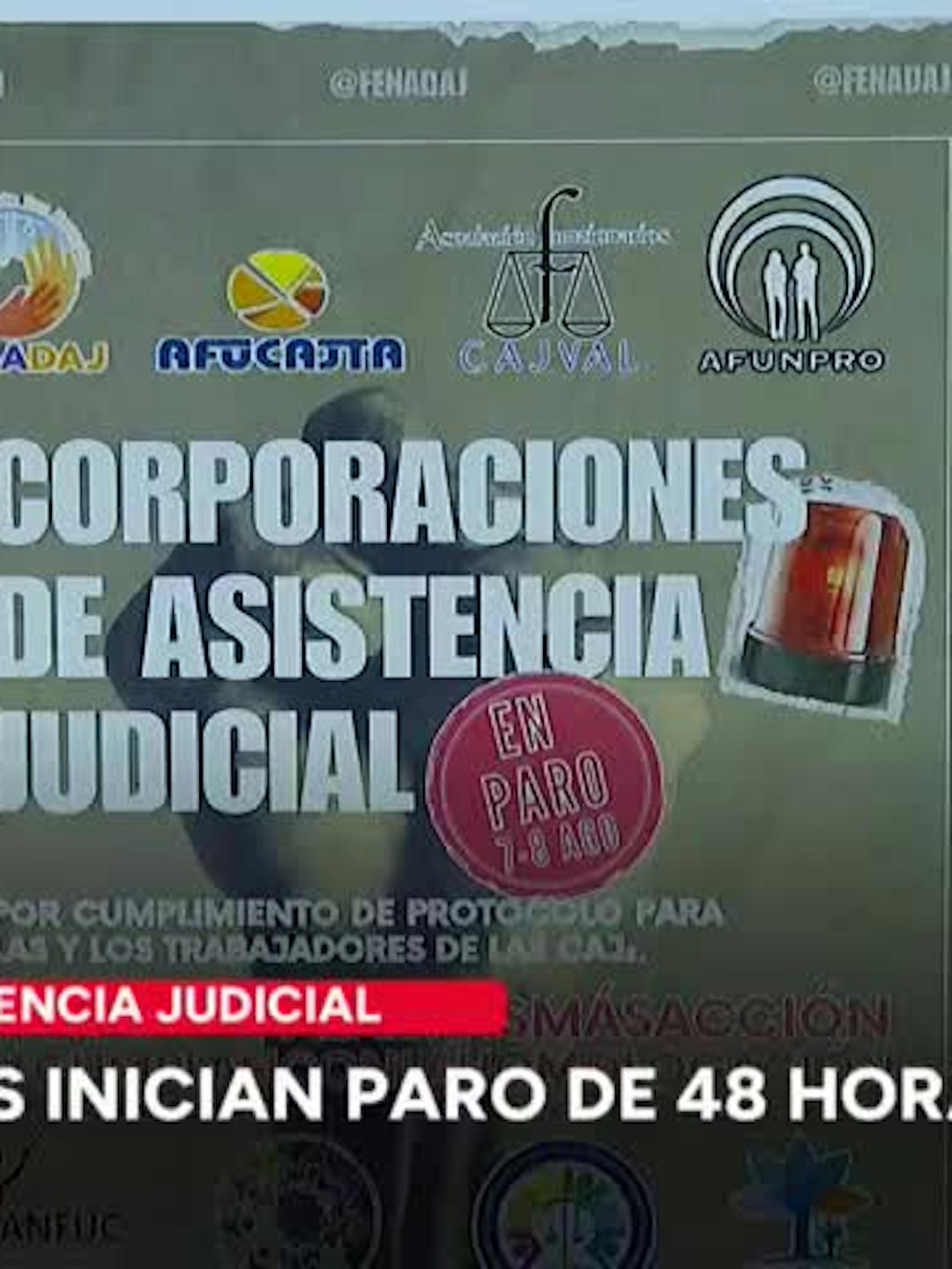 Funcionarios de la Corporación de Asistencia Judicial inician paro