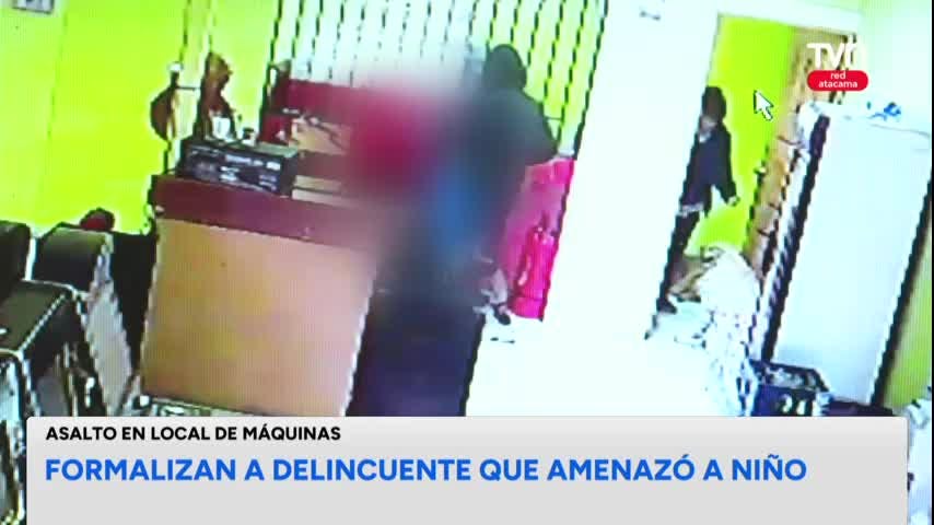 Formalizan a delincuente que amenazó a niño