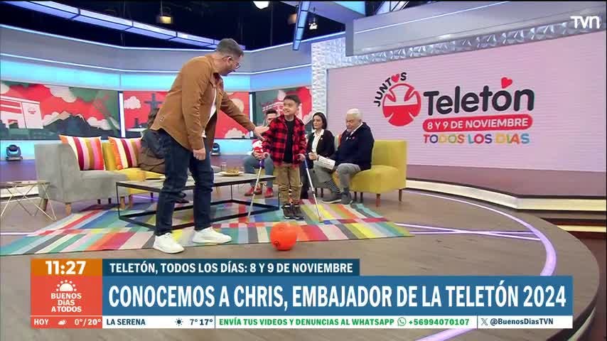 Conocimos a Chris, embajador de la Teletón 2024: "Ya puedo jugar fútbol"