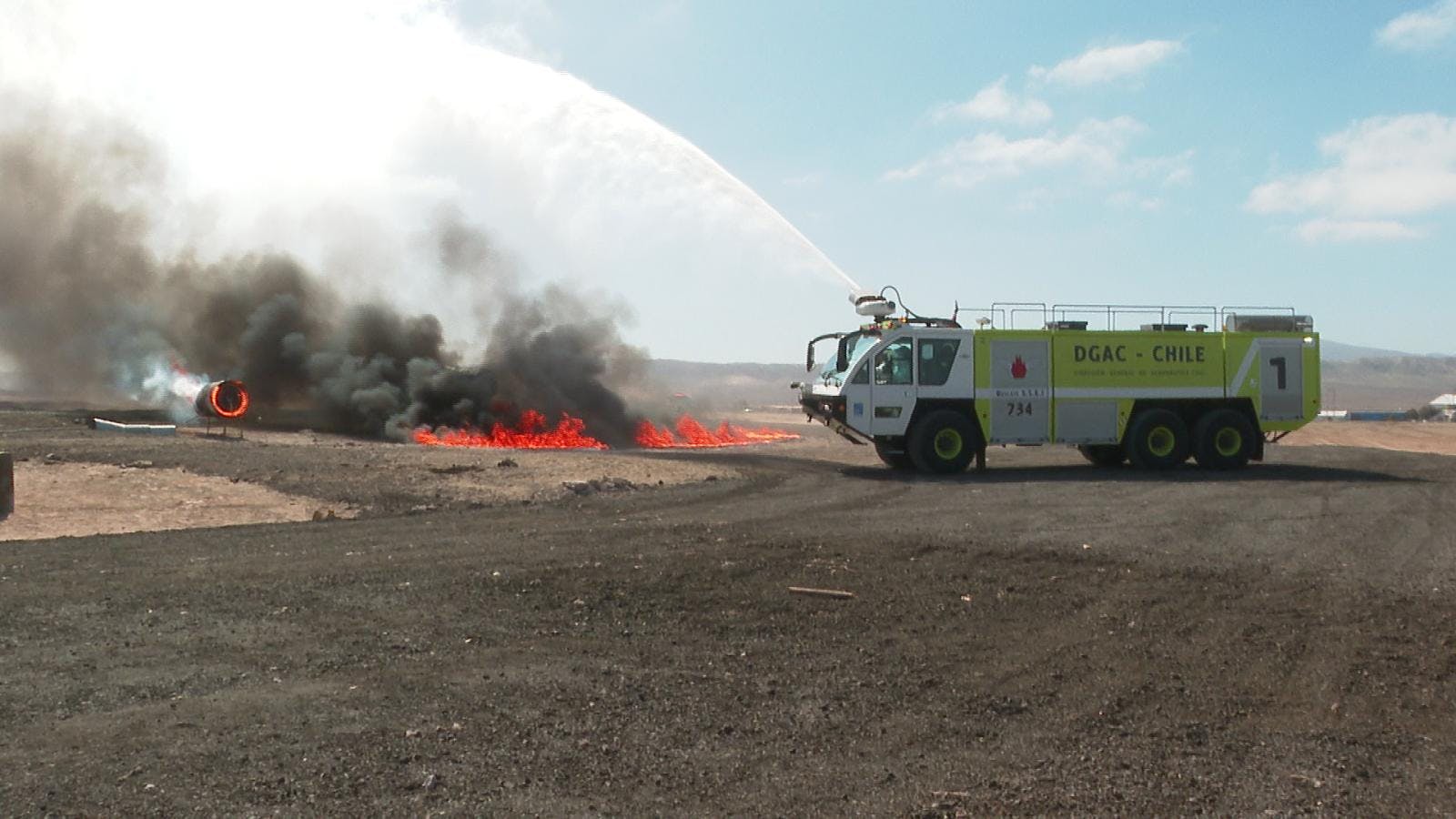 Retoman simulacros de accidentes aéreos en Antofagasta 