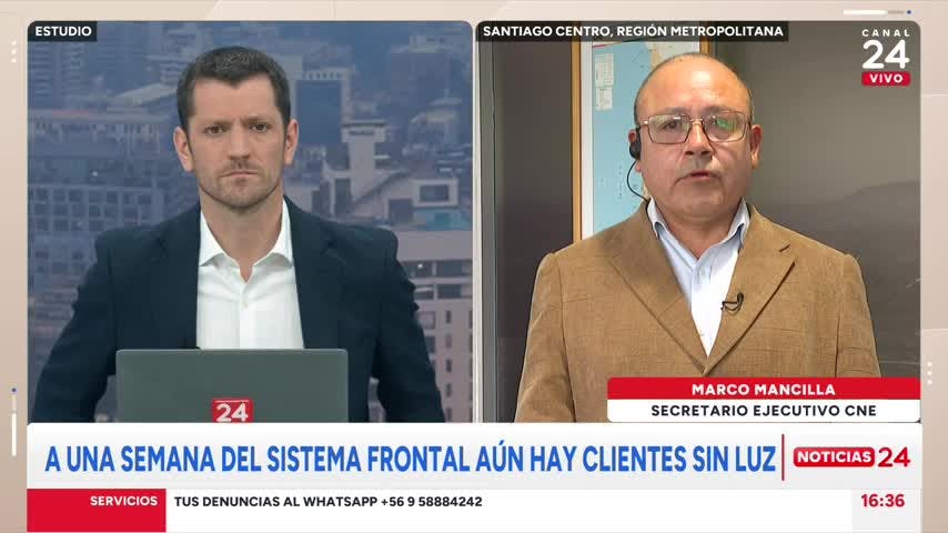 CNE aborda crisis energética tras sistema frontal: aún hay clientes sin luz