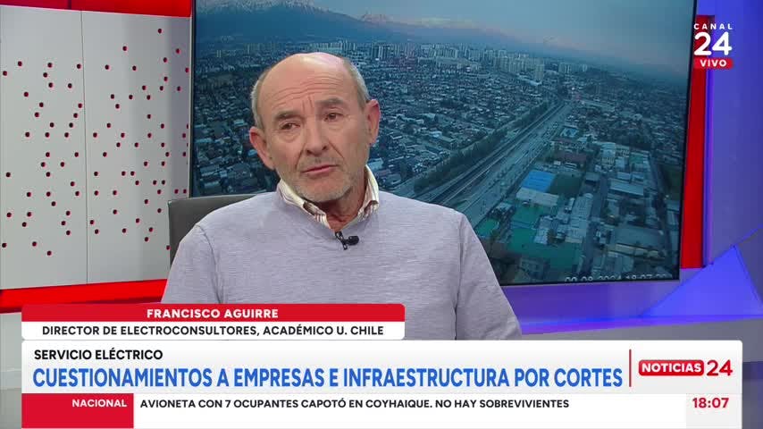 Académico por cortes de luz: "Es un hecho inusual; se superaron todos los límites que la normativa eléctrica establece"