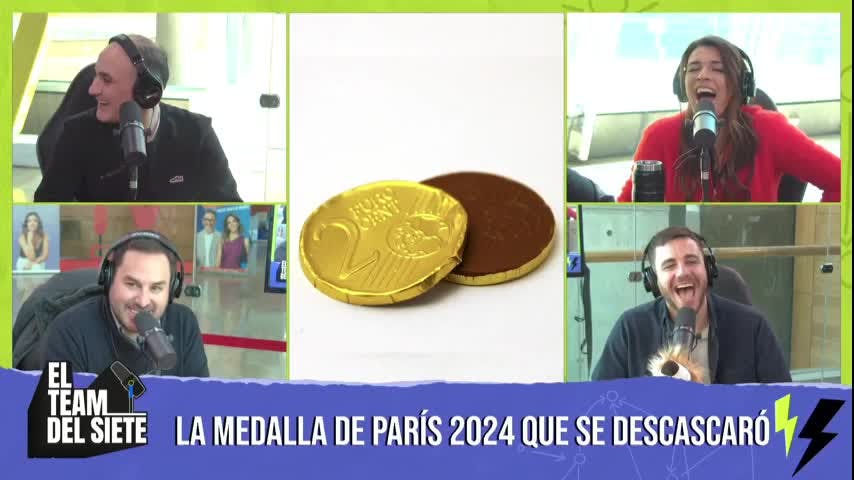 ¿Medalla de bronce o moneda de chocolate? La comparación que sacó carcajadas en El Team del Siete