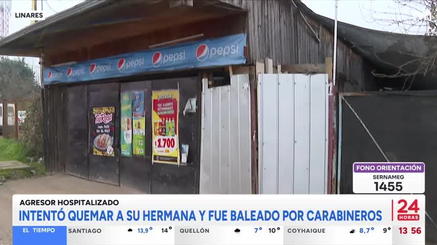 Hombre intentó quemar a su hermana en Linares