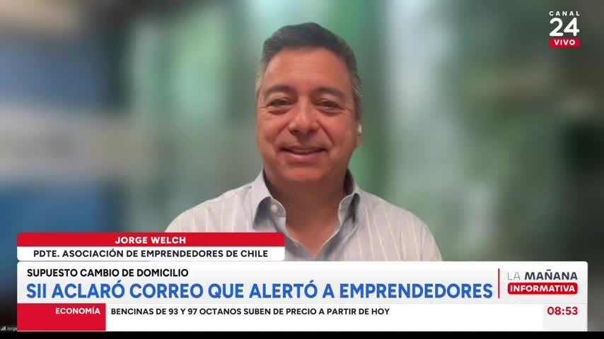 Presidente de ASECH por correo de SII que alertó a emprendedores: necesitamos reglas claras