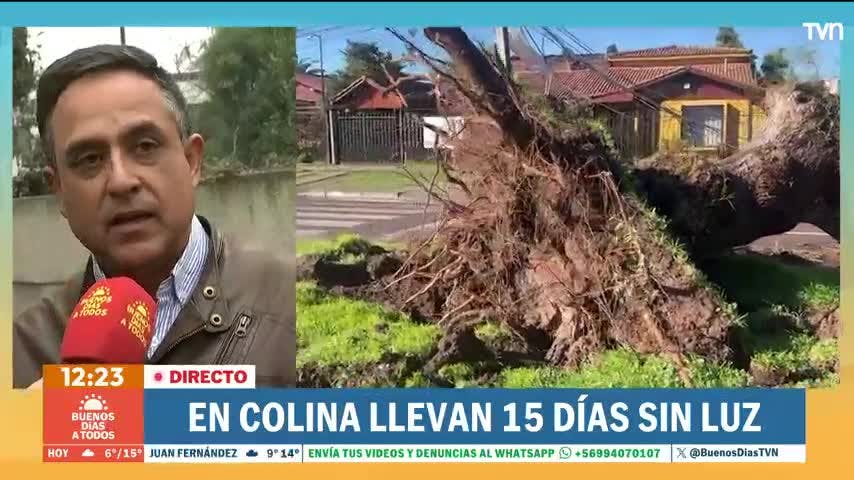 "Esto sobrepasa todos los límites de paciencia": Vecinos llevan 15 días sin luz