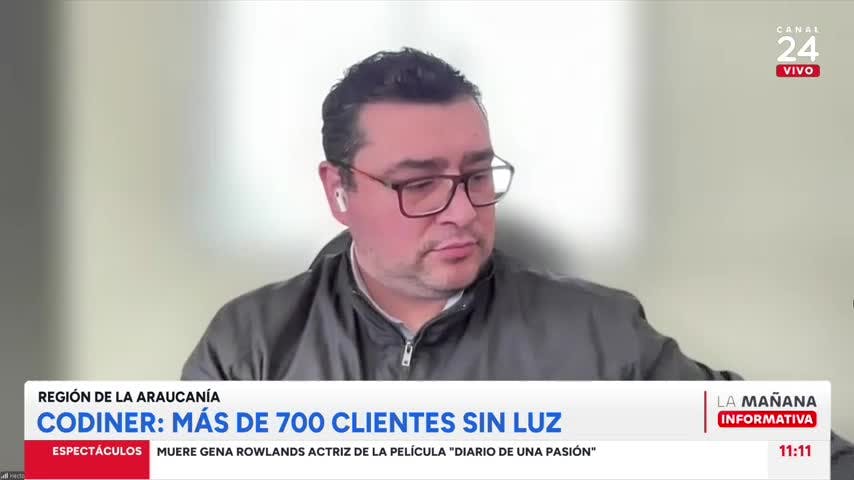 Tenemos el registro de 717 clientes sin suministro en toda la región de La Araucanía