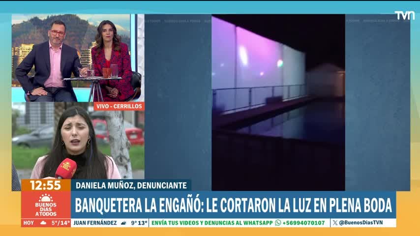 "Llegaron a cortar la luz en plena cena": Novios denuncian engaño el día de su matrimonio