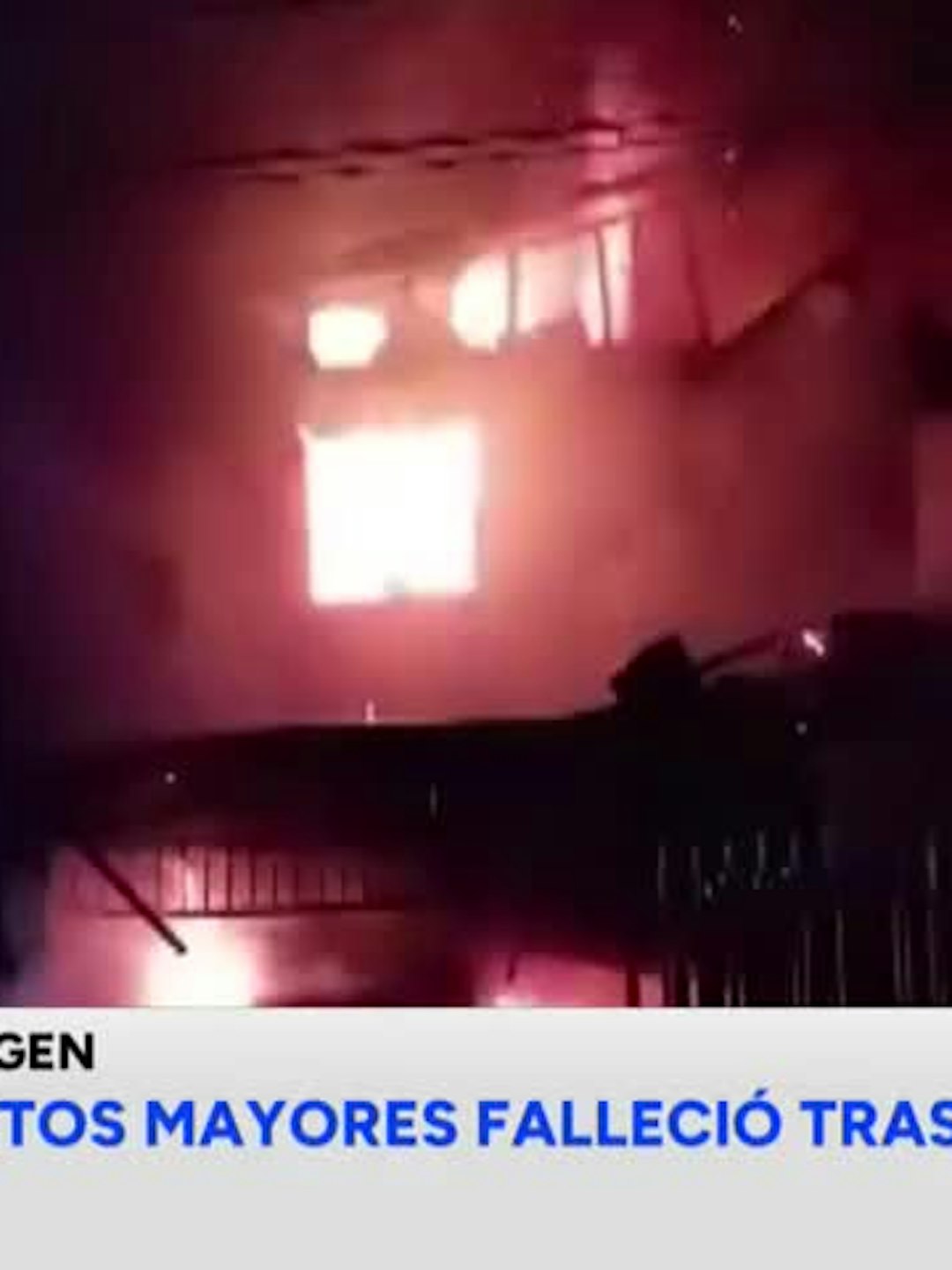 Pareja de adultos mayores falleció tras incendio