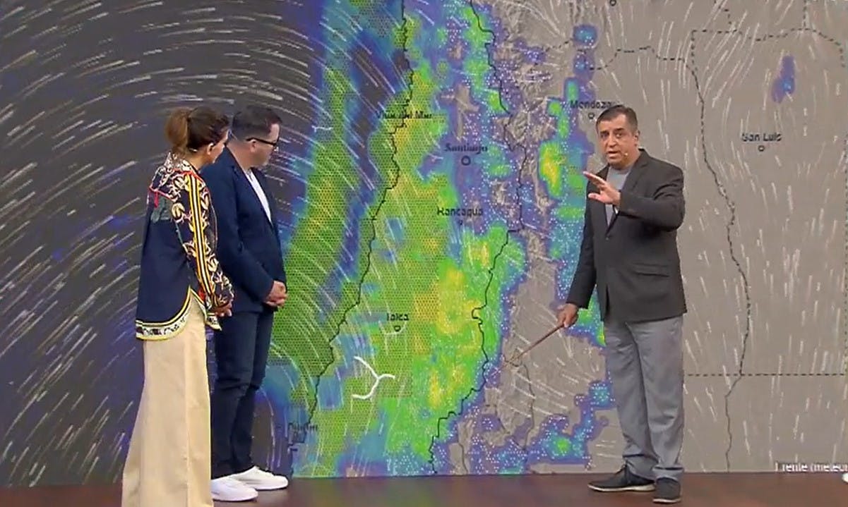 Iván Torres explica el sistema frontal que traerá lluvia, tormentas eléctricas y viento