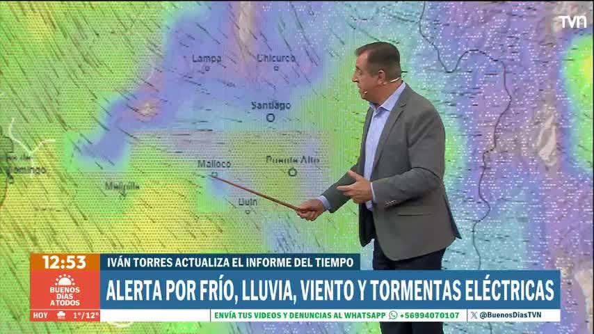 Actualización de Iván Torres: ¿A qué hora comenzará a llover en Santiago?