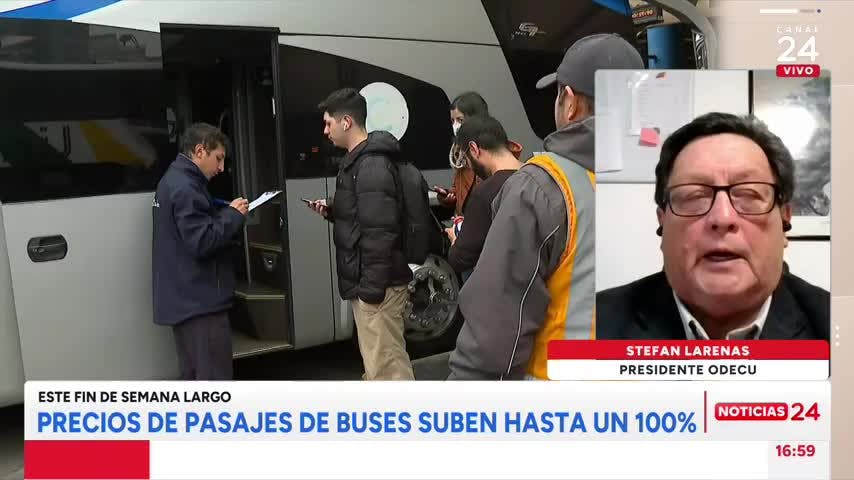 Precios de pasajes de bus suben hasta un 100% en fin de semana largo