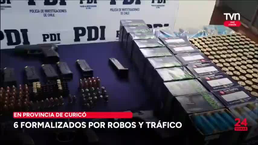 6 formalizados por robos y tráfico