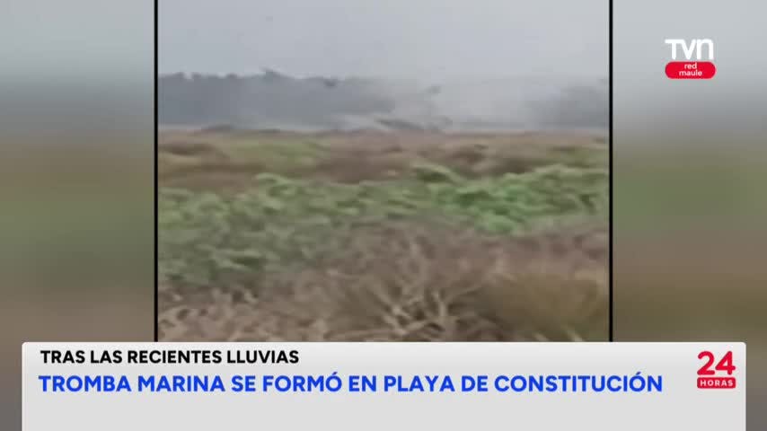 Tromba maria se formó en playa de Constitución