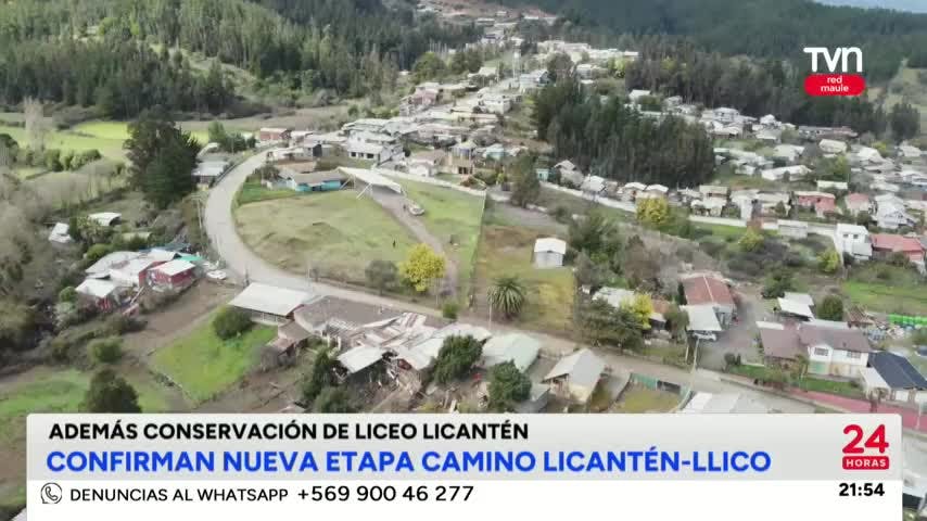 Confirman nueva etapa de camino Licantén-Llico