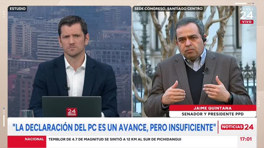 Senador Quintana: “Nadie puede decir que hay un relajo del Gobierno en seguridad”