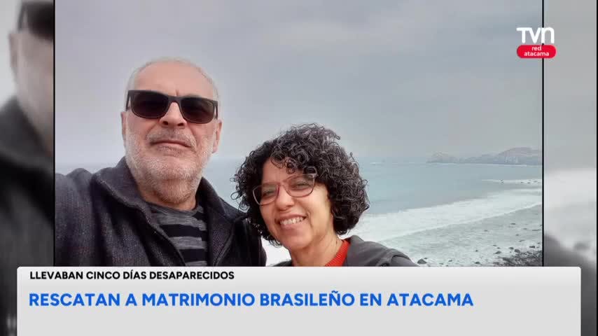 Rescatan a matrimonio brasileño