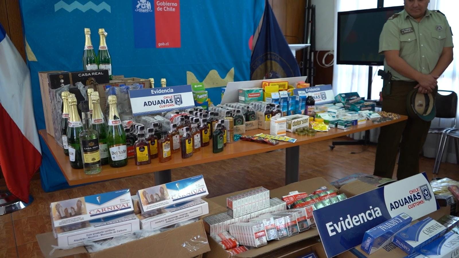 Operativo conjunto permitió decomisar productos de contrabando que se vendían en Calama 