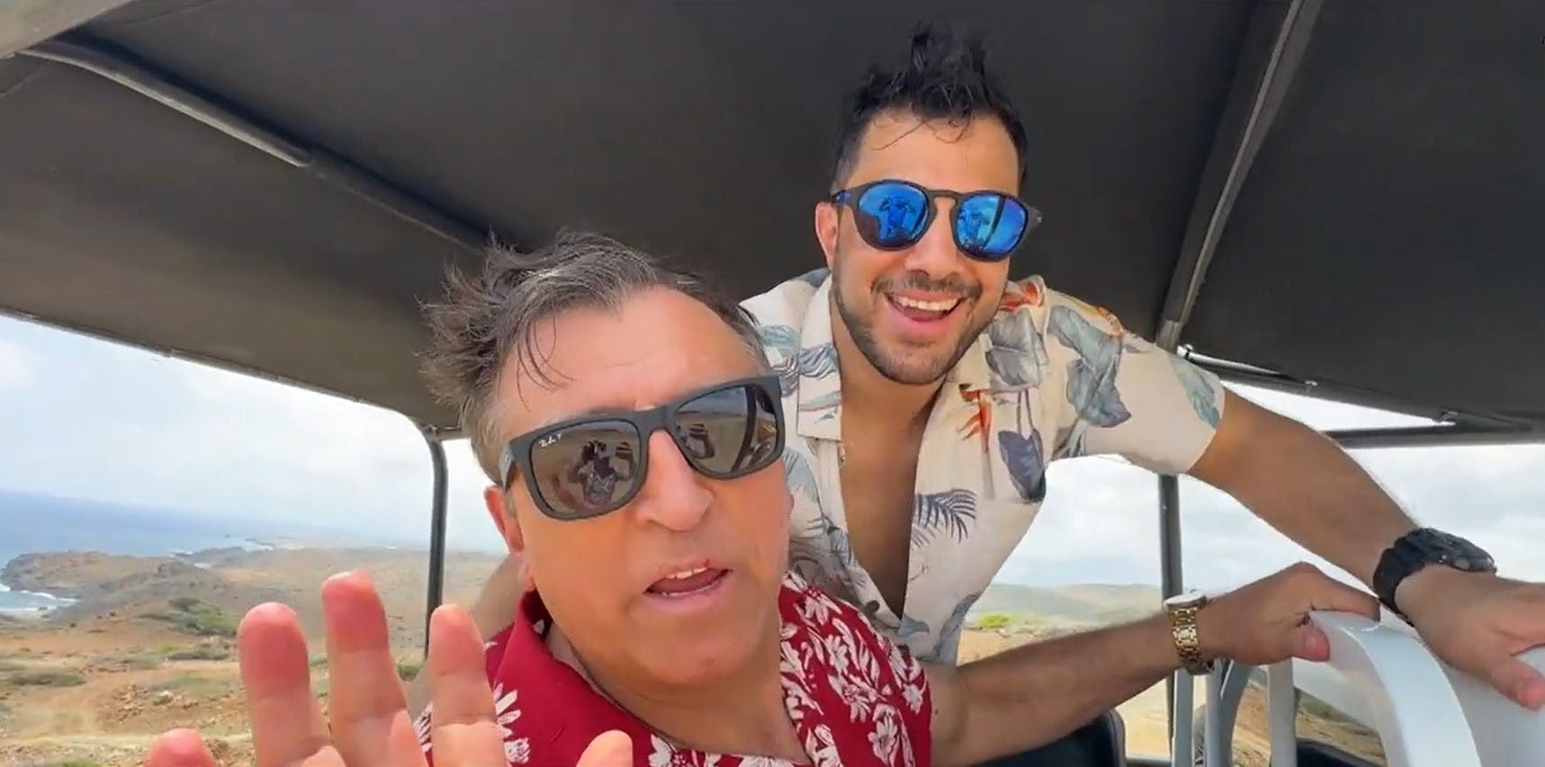 ¡Así fue el primer día de la gira meteorológica de Iván y Simón en Aruba! 