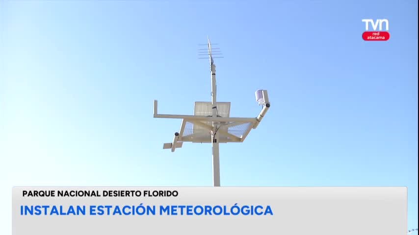 Estación de monitoreo en Parque Desierto Florido