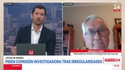 Exministro Enrique Paris aborda irregularidades en listas de espera