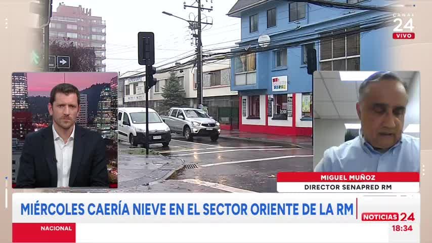 Nieve. vientos y torménta eléctrica: Senapred adelantó cómo será el sistema frontal en la RM