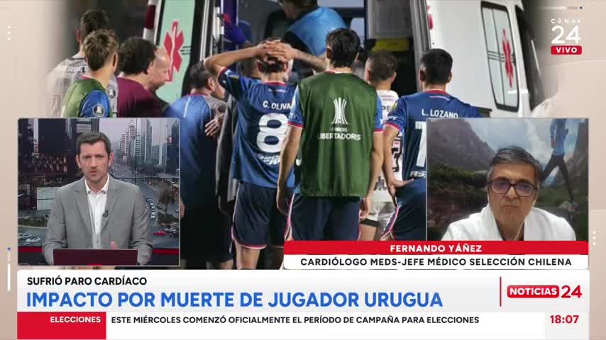 Cardiólogo e impacto por muerte de futbolista uruguayo: “Puede que patologías no sean diagnosticadas al estar en una fase inicial”