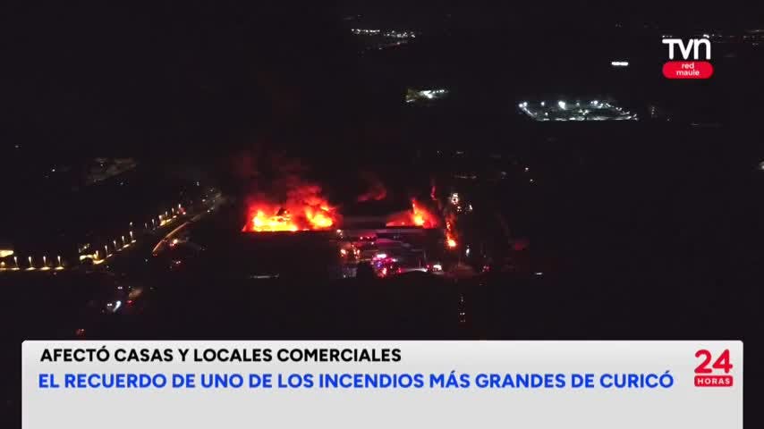 A más de dos años: recuerdan gran incendio en Curicó 