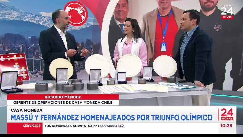 Casa Moneda lanza medallas conmemorativas por 20 años del triunfo olímpico de Massú y González
