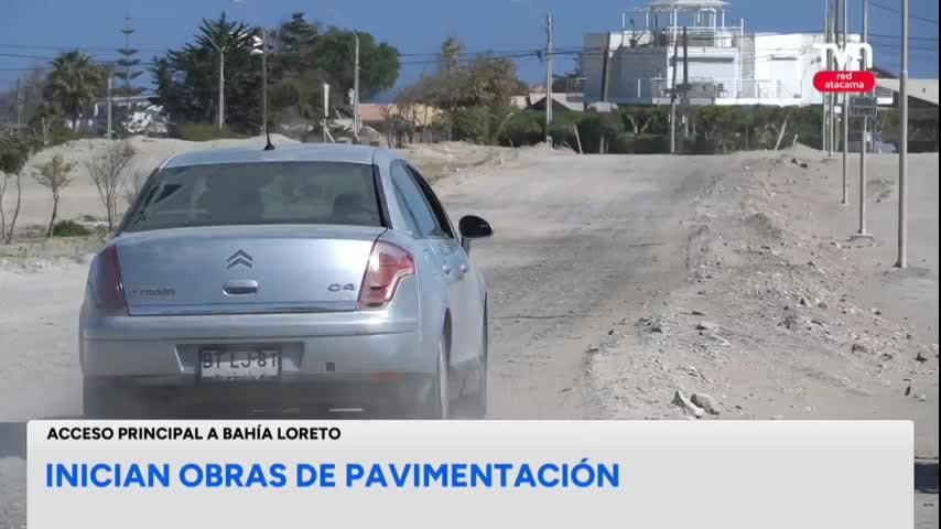 Acceso a playa Loreto será pavimentado