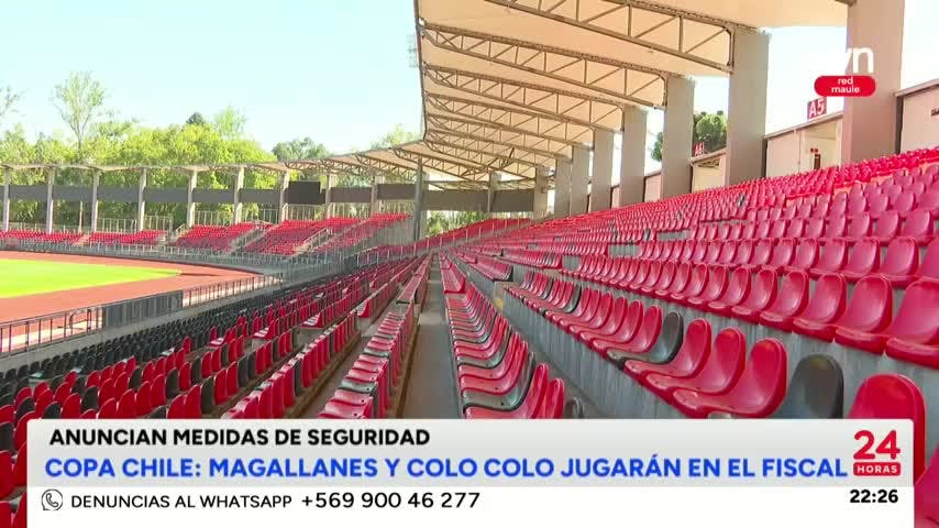Implementan medidas de seguridad por partido de Copa Chile