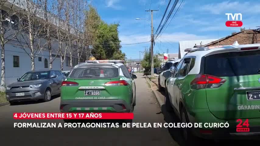 Formalizan a protagonistas de pelea en colegio de Curicó