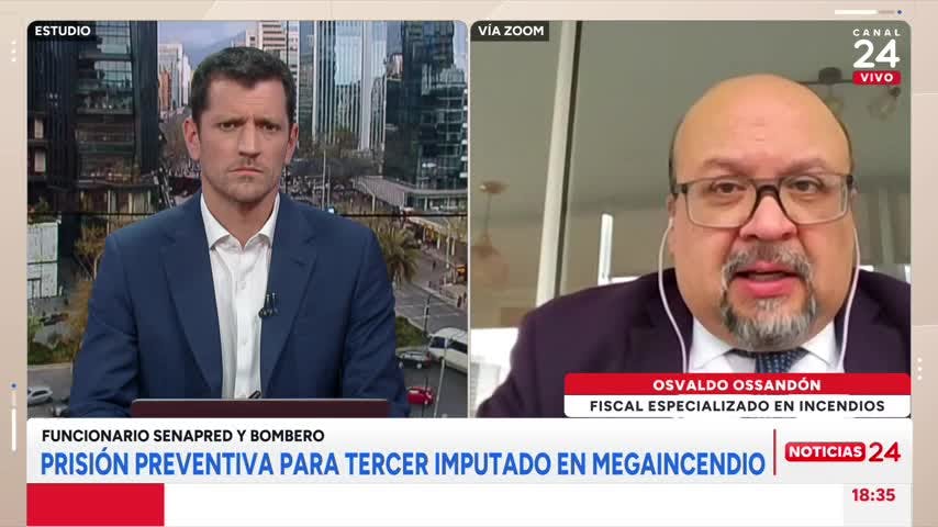 Fiscal Ossandón y tercer imputado por megaincendio: “La penalidad es muy alta”