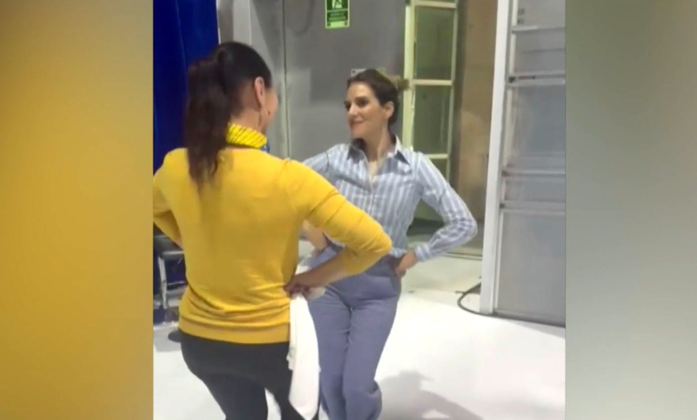 María Luisa Godoy se prepara para el 18 con clases de cueca con el Bafochi