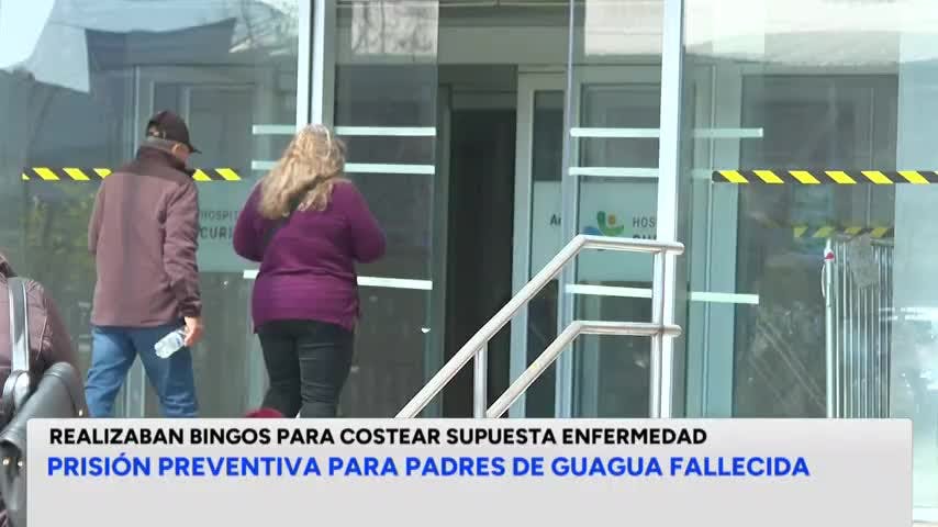 Prisión preventiva para padres de guagua fallecida