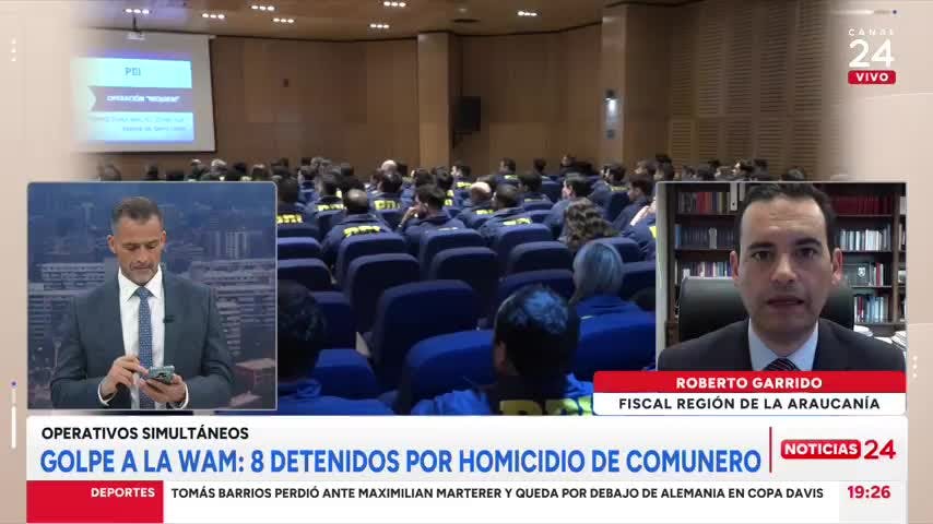 Fiscal Garrido sobre la WAM: “Es un golpe importante pero no plantearía que está terminada esta organización”