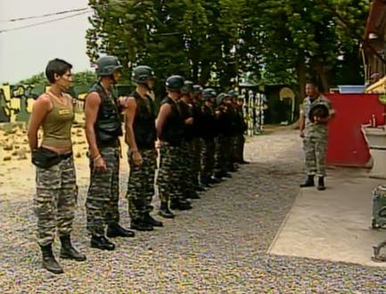 Entrenamiento: paso sobre cursos de agua