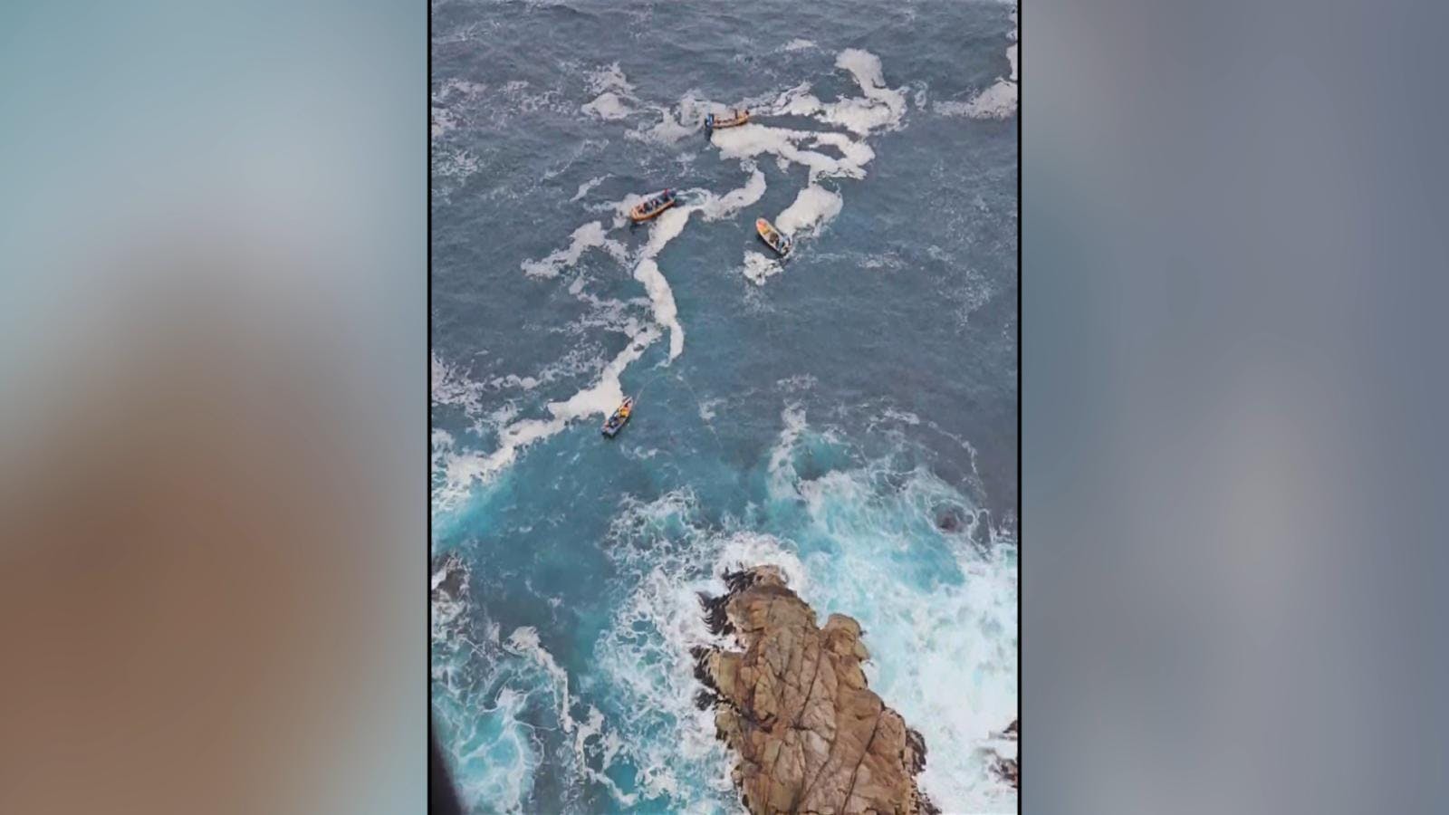 Encuentran segundo cuerpo en sector de acantilados tras naufragio