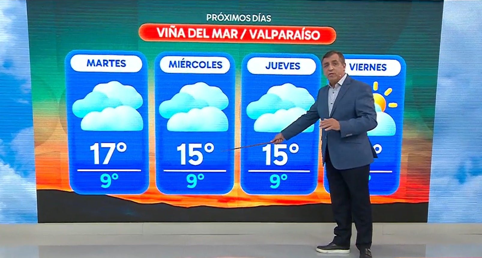 Región por región: Iván Torres y su informe extendido del tiempo para el 18 