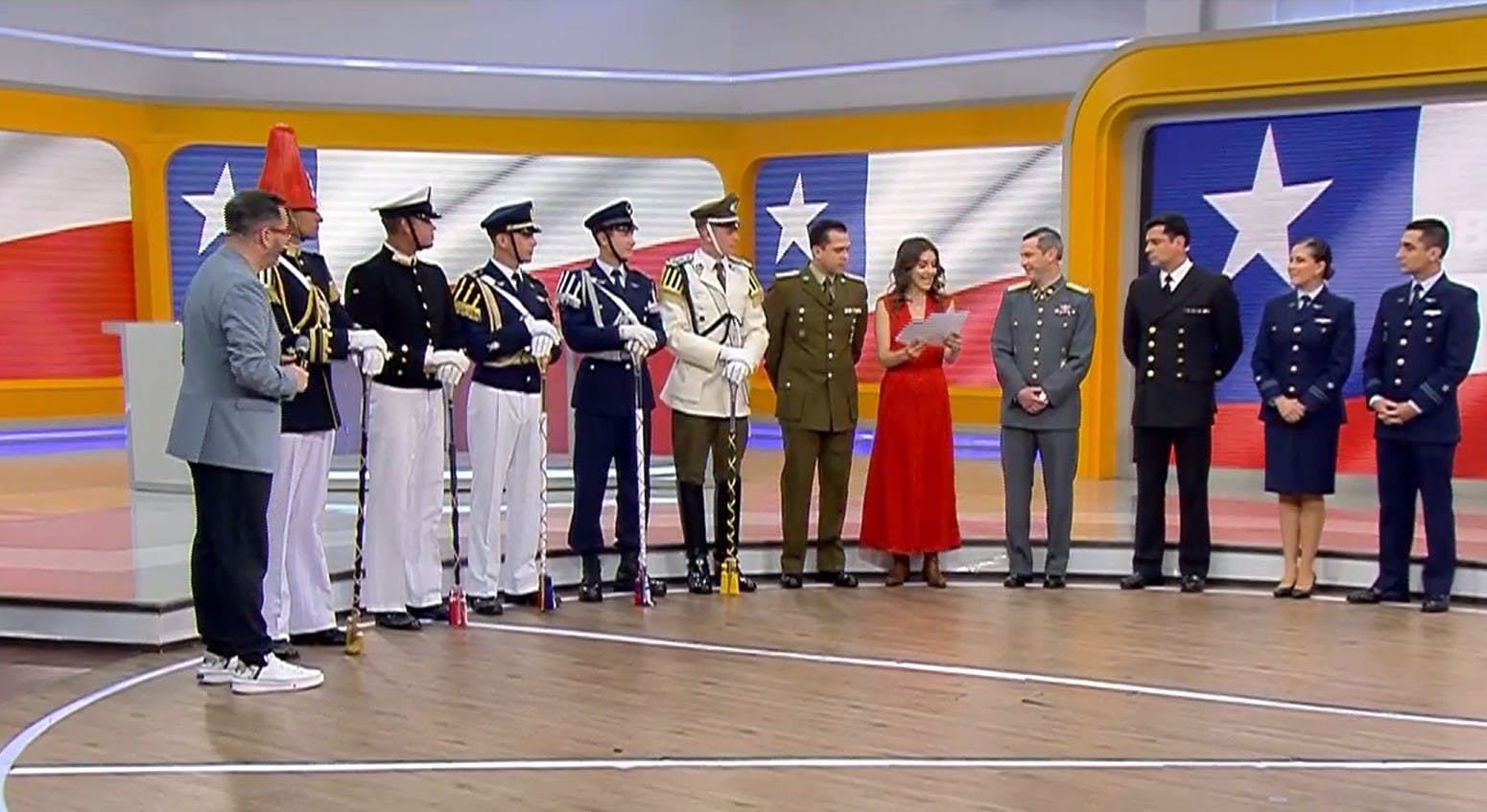 Todo un orgullo: Los Tambores Mayores de la Parada Militar en el Buenos Días a Todos